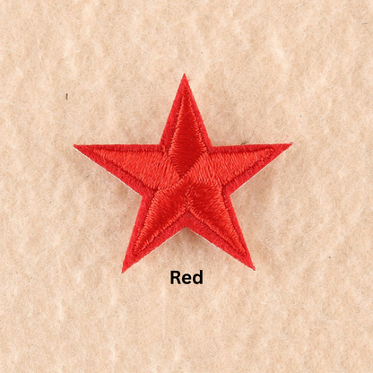 2 or 10 Star Iron On Patch Sew On Star 3cm Applique Patches Choice of 22 Colours