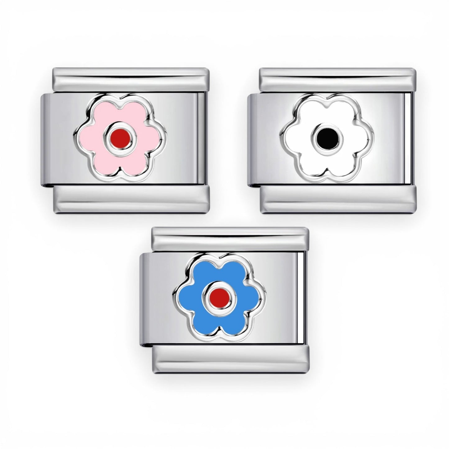 9mm Italian Charm Flower Link