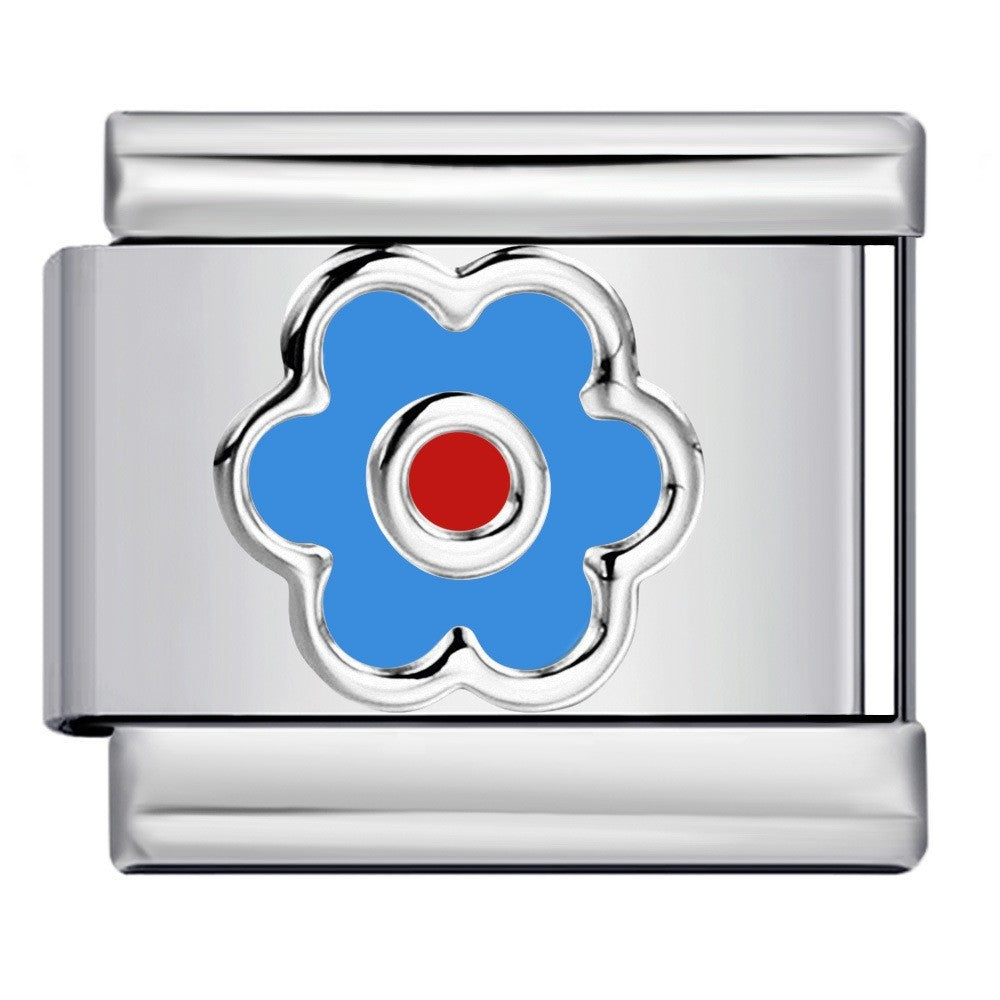 9mm Italian Charm Flower Link