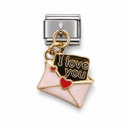 Love Letter Italian Dangle Charm | 9mm | Fits All Italian Bracelets