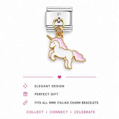 Italian Dangle Charms | Unicorn | 9mm | Fits All Italian Bracelets