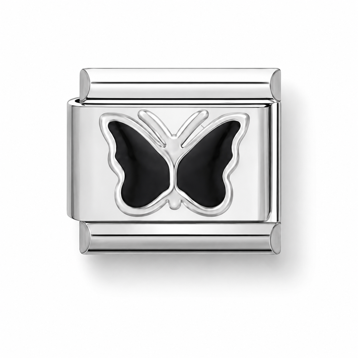 Butterfly Italian Charms | Black | 9mm | Fits All Italian Bracelets
