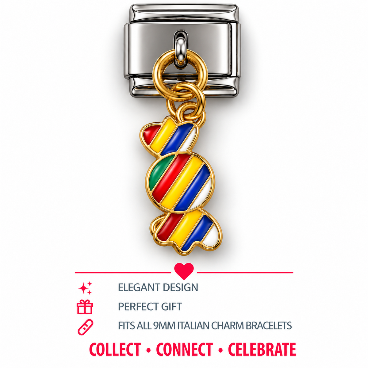Sweetie Dangle Italian Charm | 9mm | Fits All Italian Bracelets