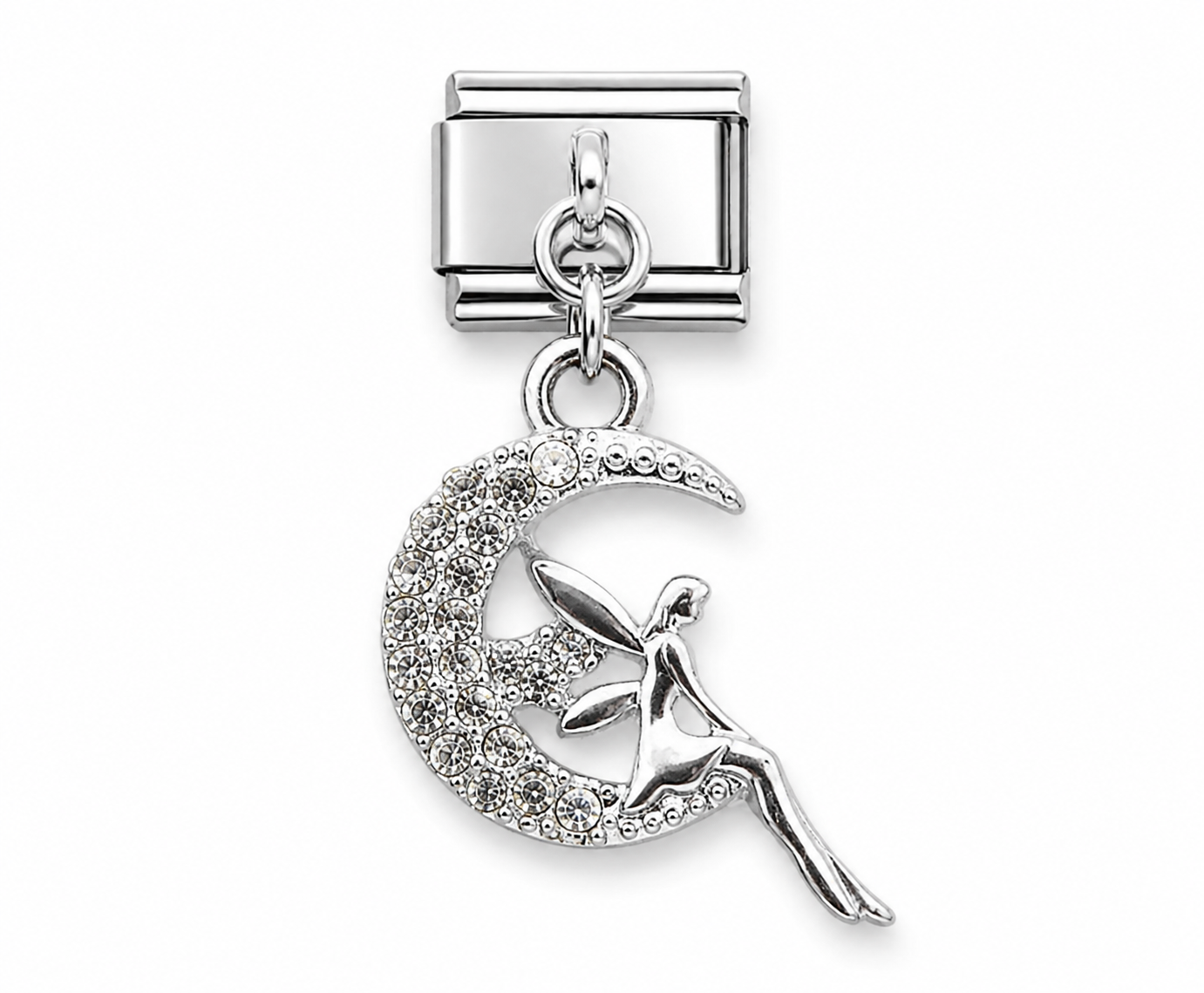 Fairy Crystal Dangle Italian Charm | 9mm | Fits All Italian Bracelets