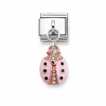Ladybird Dangle Italian Charm | 9mm | Fits All Italian Bracelets