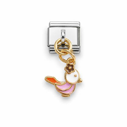 Pretty Bird Dangle Italian Charm | 9mm | Fits All Italian Bracelets