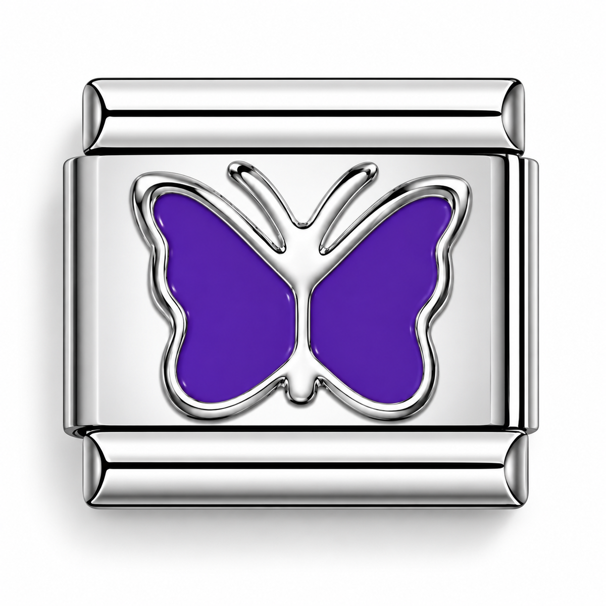 Purple Butterfly Italian Charm | 9mm | Fits All Italian Bracelets