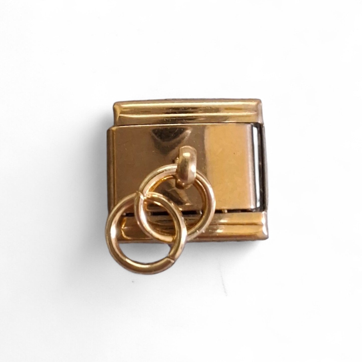 Gold blank Italian dangle charm make your own 