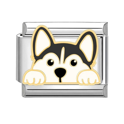 Husky Dog Italian charm