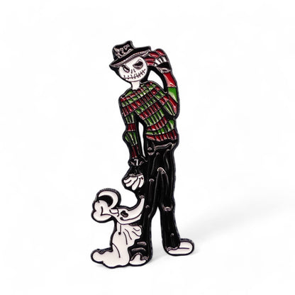 Jack Skellington & Zero The Dog Enamel Pin Badge 
