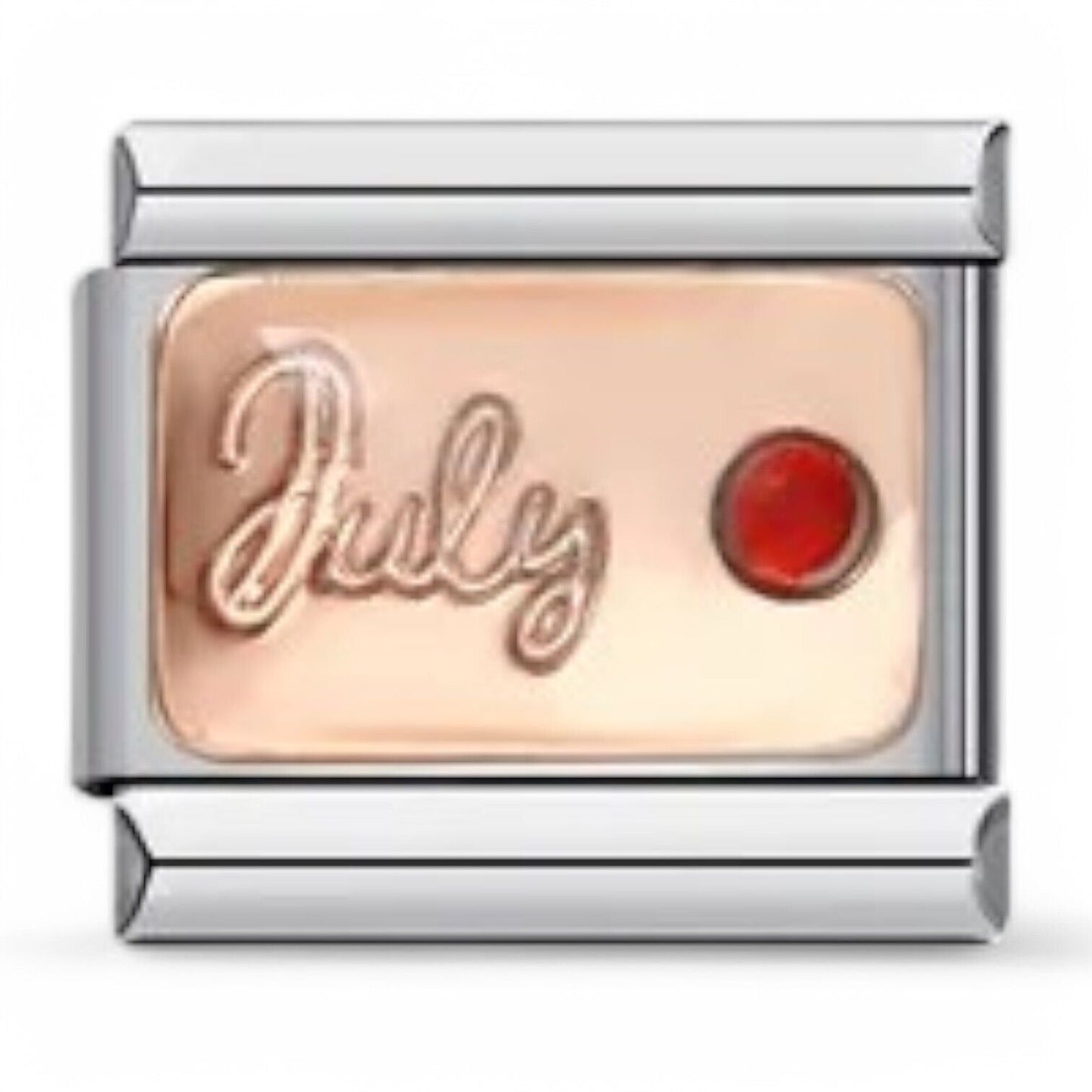 July birthstone italian charm