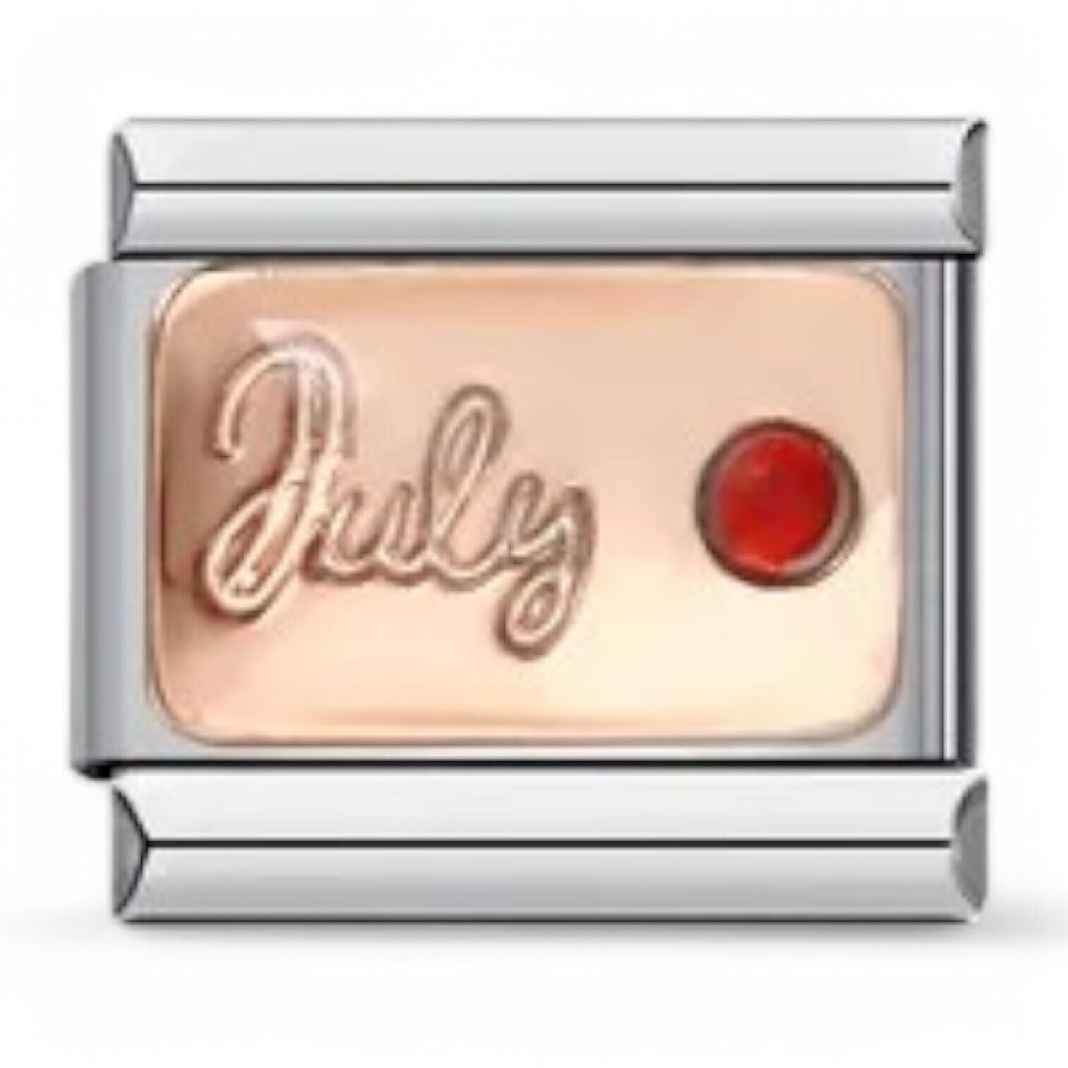 July birthstone italian charm