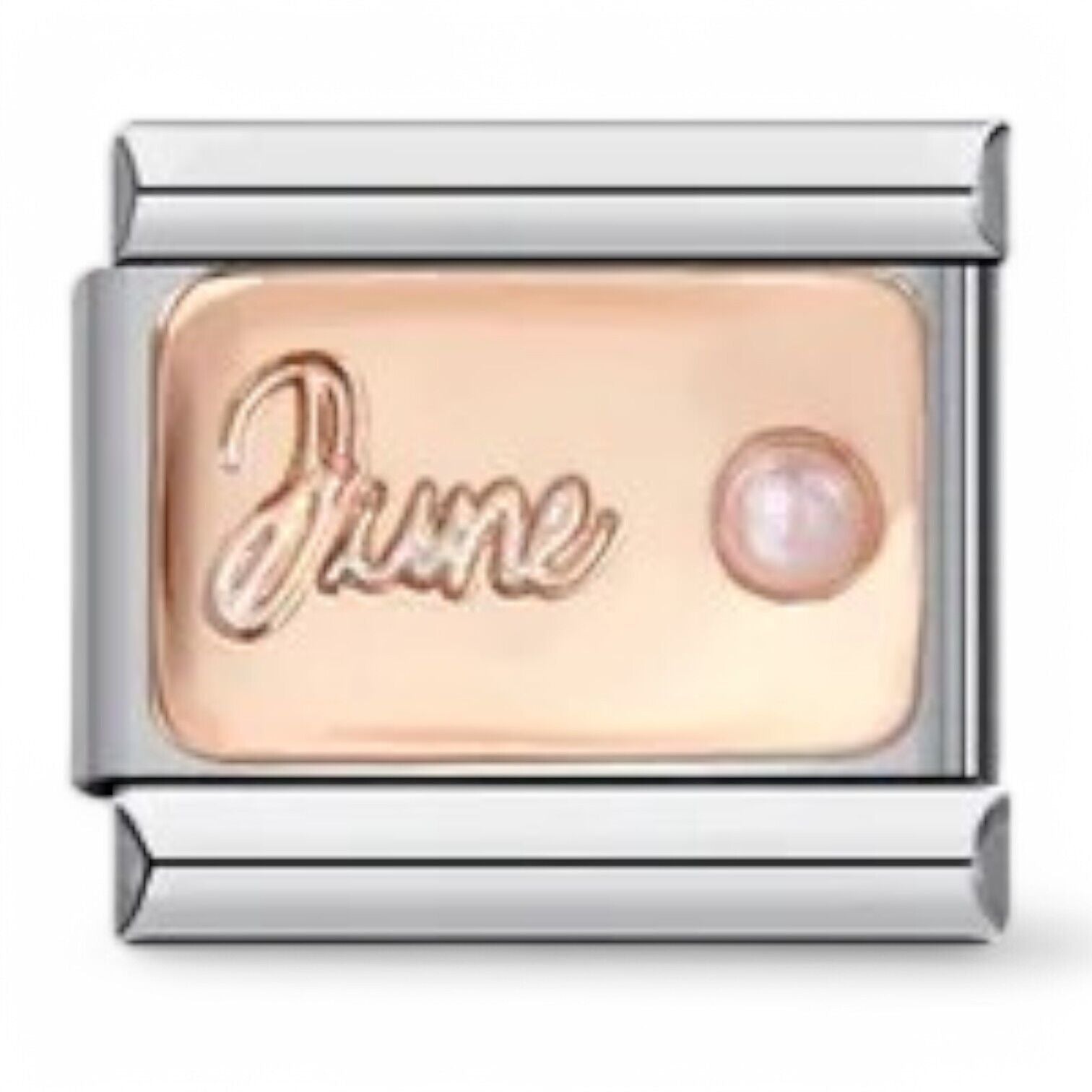 June birthstone italian charm