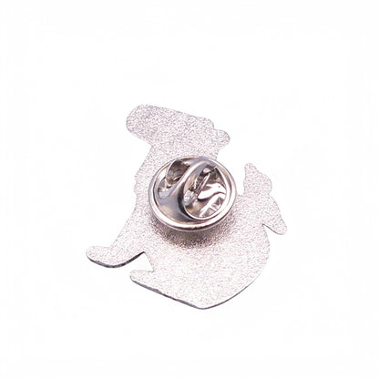 Capybara & Bird Enamel Pin Badge