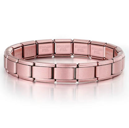 Pink Italian charm starter bracelet