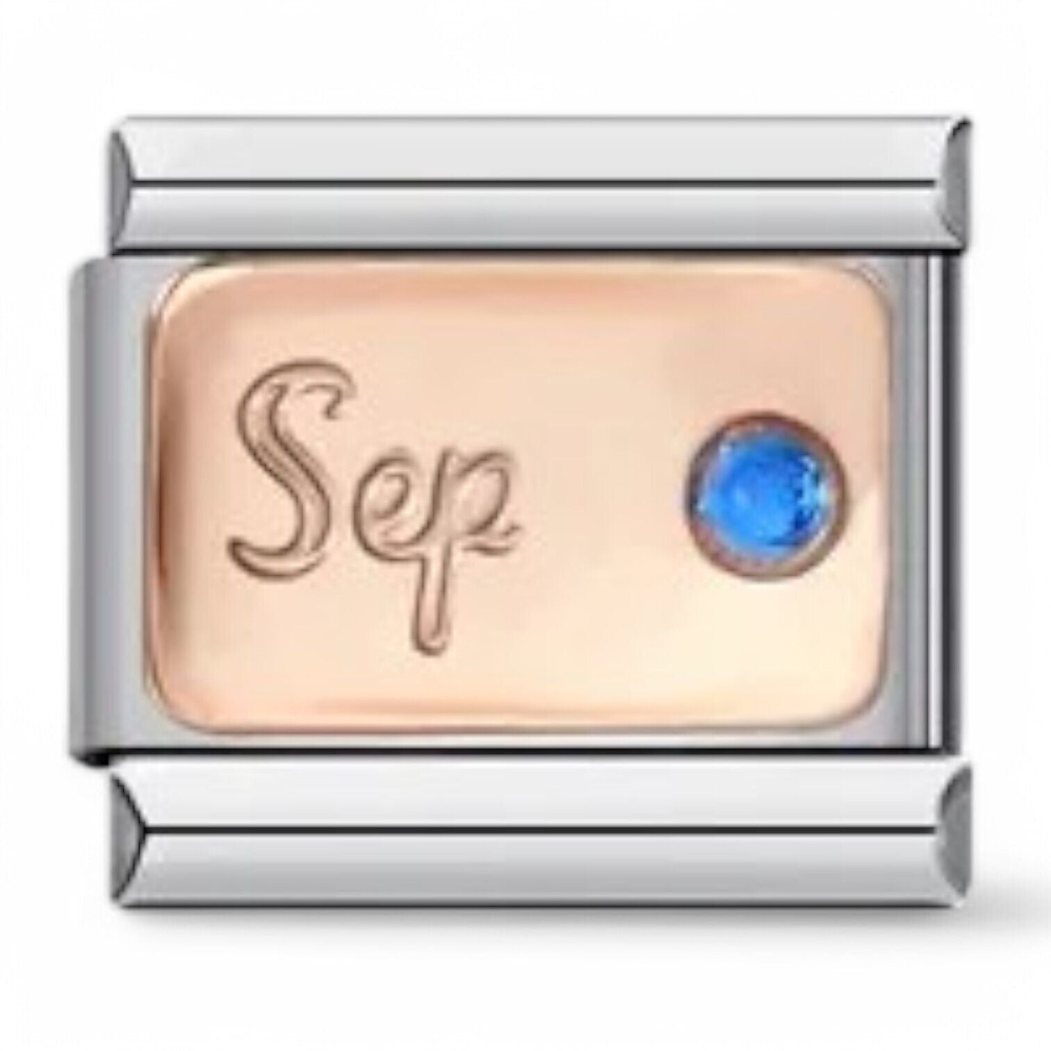 September birthstone italian charm
