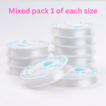 Elastic Stretchy Beading Thread Clear Nylon Jewellery Making Bead Stretch Cord