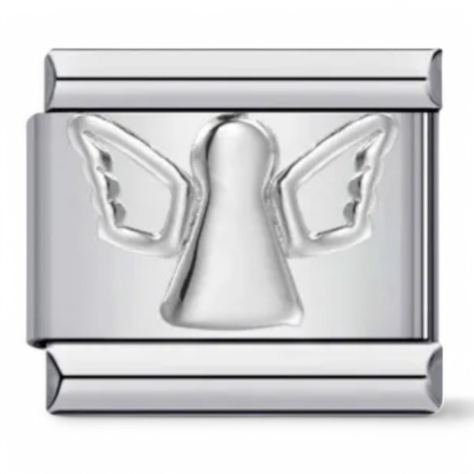 Silver angel italian charm