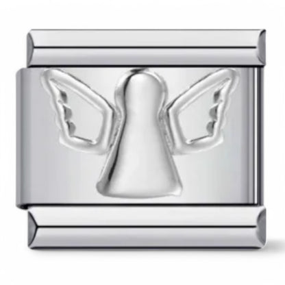 Silver angel italian charm