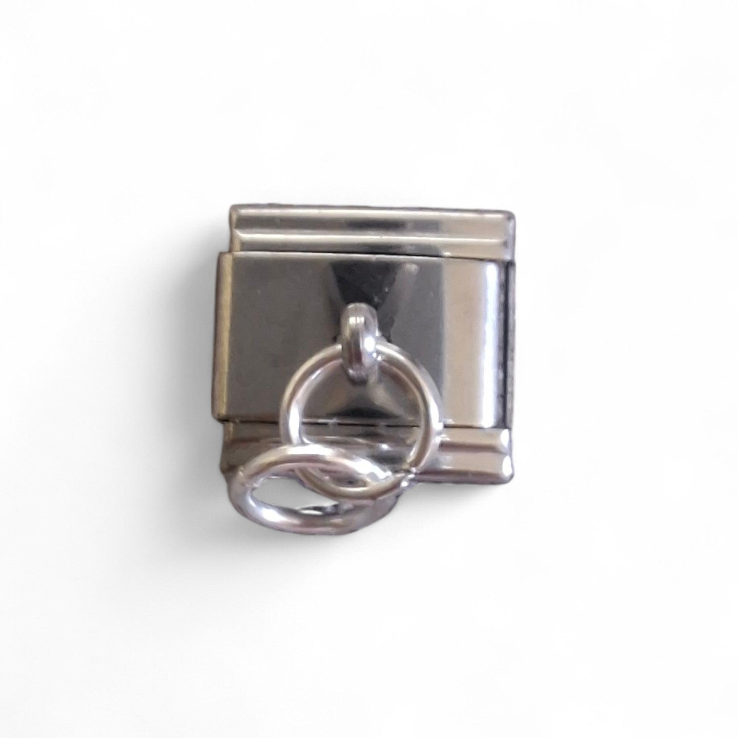 Silver blank Italian dangle charm make your own 