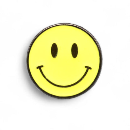 Yellow Smiley Face Emoji Enamel Pin Badge Brooch