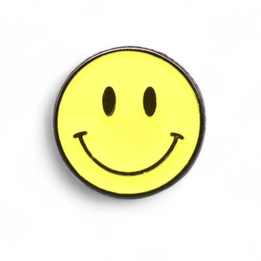Yellow Smiley Face Emoji Enamel Pin Badge Brooch