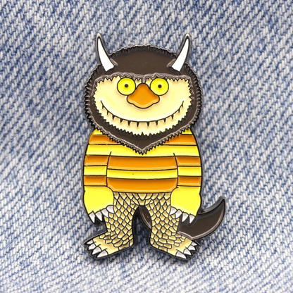 Where The Wild Things Are Retro Metal Enamel Pin Badge Monster badge