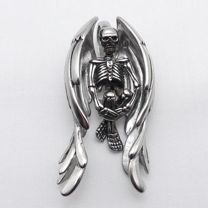 Large Stainless Steal Skeleton Pendant Metal Charms