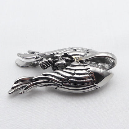 Large Stainless Steal Skeleton Pendant Metal Charms