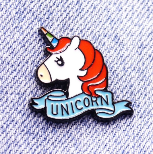 Unicorn Pastel Rainbow Enamel Pin Badge Unicorn pin Lapel Pin, Hard Enamel Pin