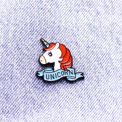 Unicorn Pastel Rainbow Enamel Pin Badge Unicorn pin Lapel Pin, Hard Enamel Pin