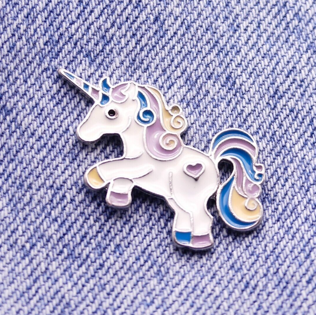 Unicorn Pastel Rainbow Enamel Pin Badge