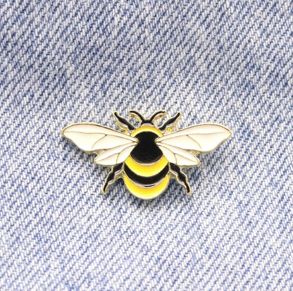 Small Bumble Bee Enamel Pin Badge Worker Bee Enamel Brooch