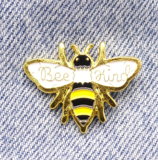 Bee Kind Bumble Bee Enamel Pin Badge