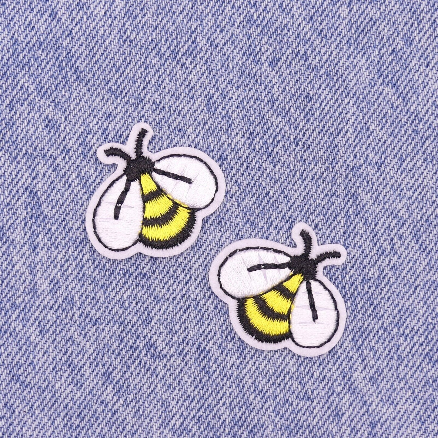 2 Bee Iron On Patches