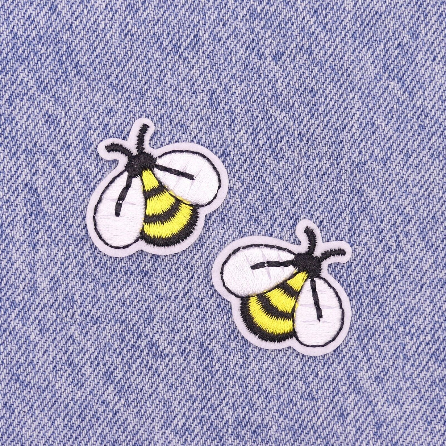 2 Bee Iron On Patches