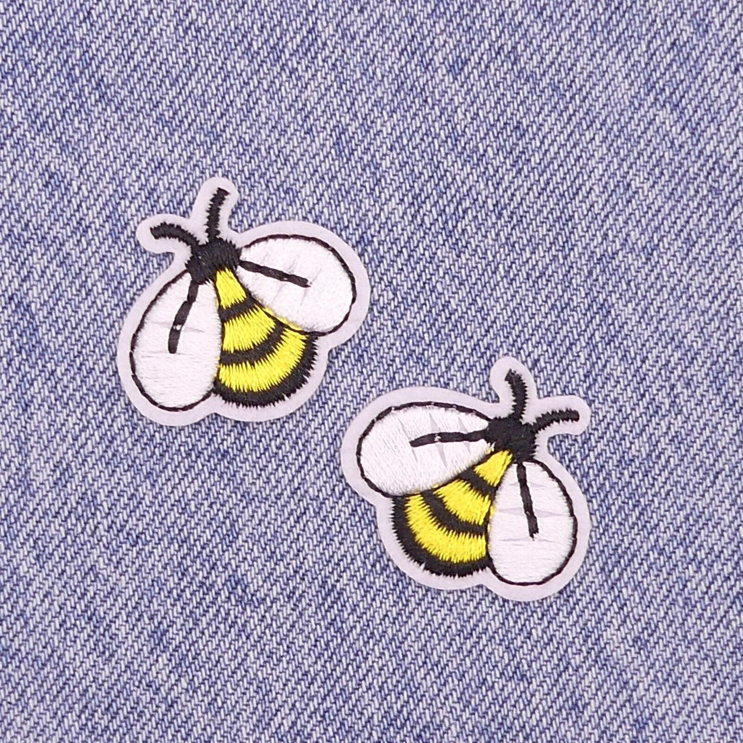 2 Bee Iron On Patches