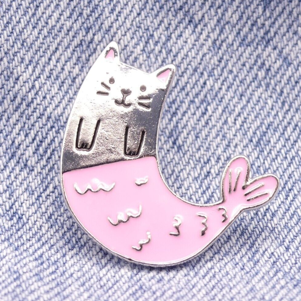 Mercat Cat Mermaid Enamel Pin Badge