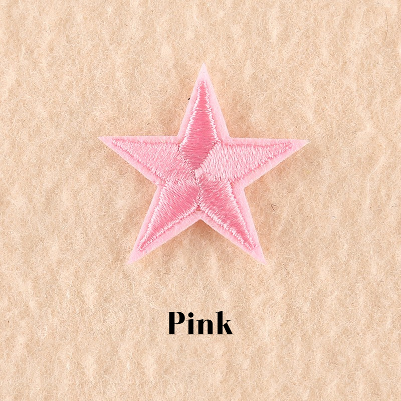 10 Star Iron On Patch Sew On Star 3cmx3cm Applique Patches Choice of 21 Colours