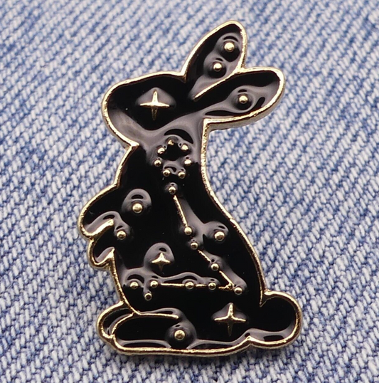 Bunny Celestial Enamel Pin Badge