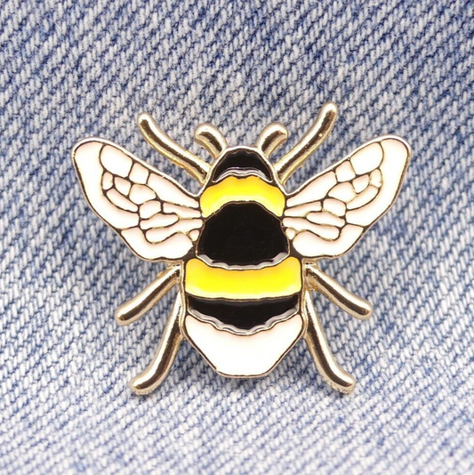 Bumble Bee Enamel Pin Badge Worker Bee Enamel Brooch