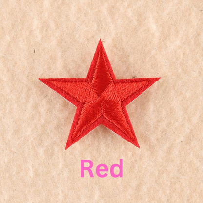 10 Star Iron On Patch Sew On Star 3cmx3cm Applique Patches Choice of 21 Colours