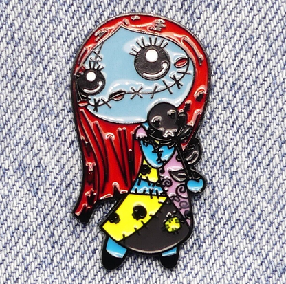 Sally Nightmare Before Christmas Jack Skellington Enamel Pin Badge