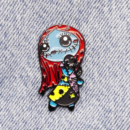 Sally Nightmare Before Christmas Jack Skellington Enamel Pin Badge