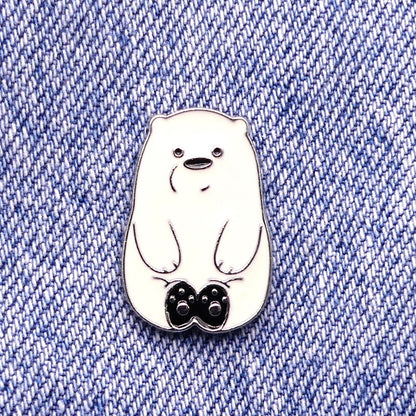 Polar Bear Very Cute Enamel Pin Badge