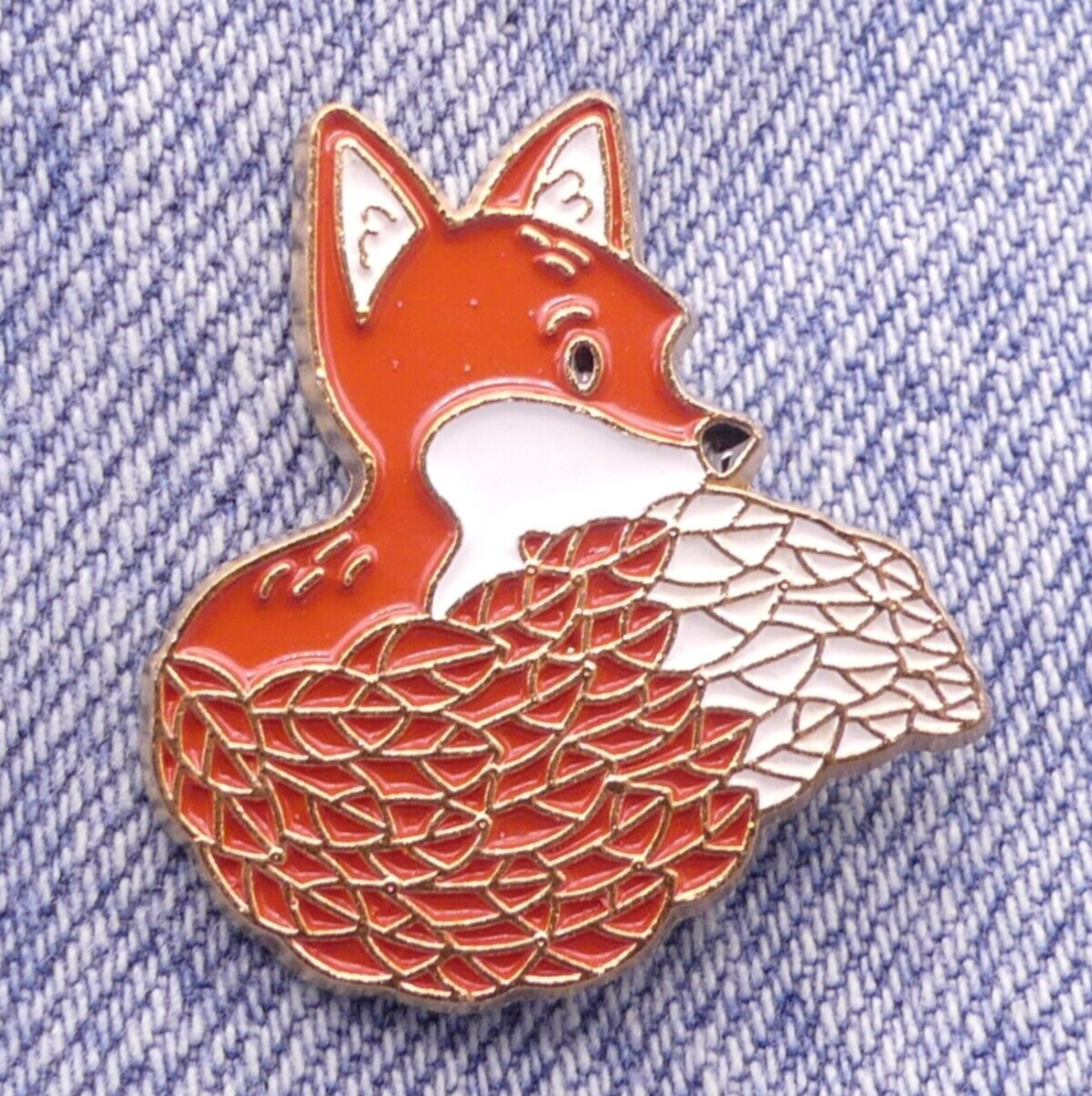 Fox Vixen Enamel Pin Badge