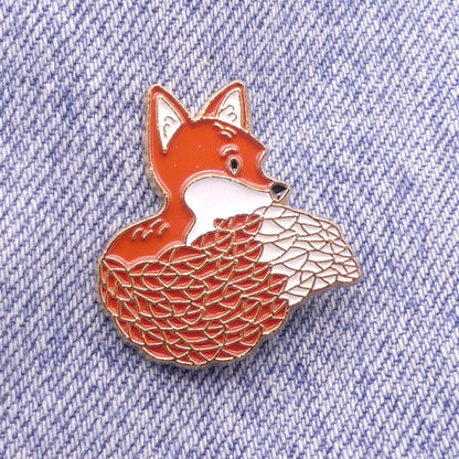 Fox Vixen Enamel Pin Badge